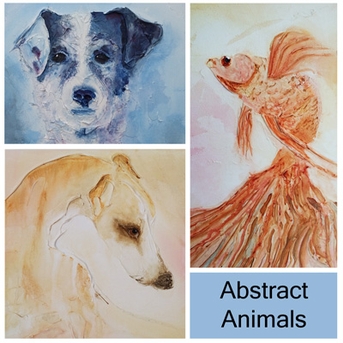 Abstract Animal paintings by Sunday L Abstract Artist